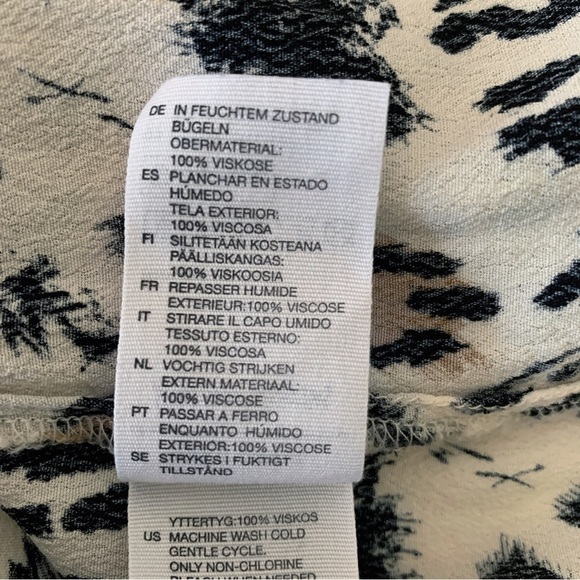 & Other Stories Button Back Top 6 Leopard Print - Picture 6 of 7